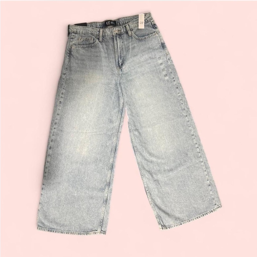 Gap Women's Light Blue Wide-Leg Jeans